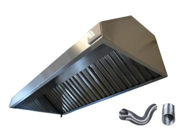 Okap Gastronomiczny 2500/700/400 Filtry RURA Nowy