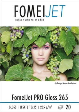 PAPIER FOMEI 20 FomeiJet PRO GLOSS 265 10X15