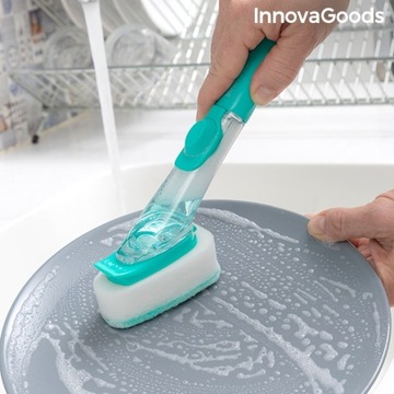 Щетка-губка InnovaGoods Cleasy с дозатором