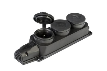 Listwa rozgałęźnik gumowy 3x230V IP44