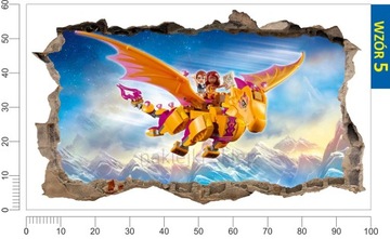 Наклейка на стену LEGO ELVES эльфы дыра на стене