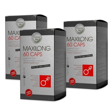 MAXILONG 3x60caps PEŁNA KURACJA = 2 opak +1 GRATIS
