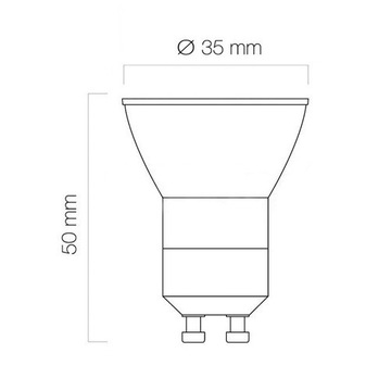 ŻARÓWKA HALOGENOWA HALOGEN MR11 230V 35W GU10 MINI