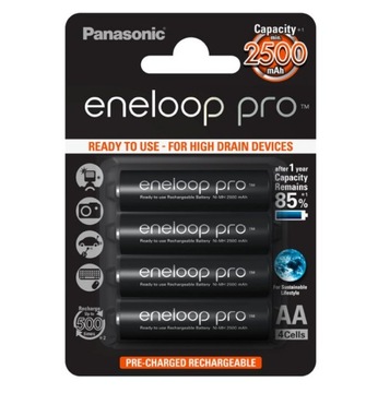 4 батарейки ENELOOP PRO AA, ЯПОНИЯ R6, ОРИГИНАЛ