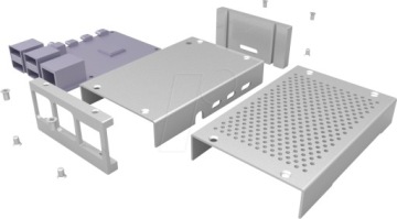 Блок питания Raspberry Pi 4 8 ​​ГБ в алюминиевом корпусе