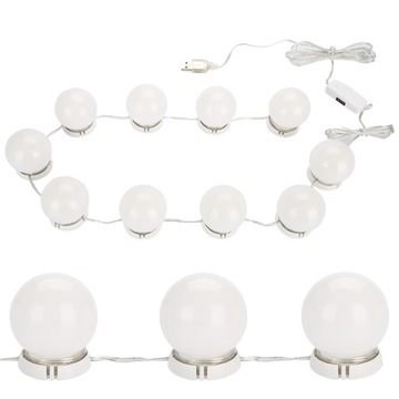 OŚWIETLENIE LED 10SZT LAMPEK DO LUSTRA TOALETKI