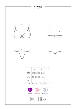 Бюстгальтер + стринги OBSESSIVE L/XL