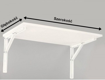 Стол, складной настенный столик, 70х40, выдвижной, 8-цветный