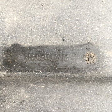 A3 LIFT 08-13 OSŁONA PODWOZIA TYŁ 1K0501713E