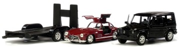 WELLY 2-PAK MERCEDES G-CLASS + MERCEDES 300SL 1:34