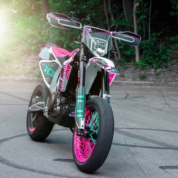 БЕЛАЯ НАКРЫТКА НА СПИЦЫ MX НАКЛАДКИ НА КРЕСТОВЫЕ СПИЦЫ