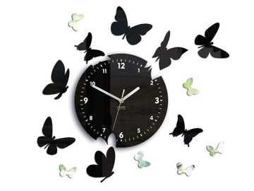 Настенные часы BUTTERFLY 14, разборчивые и ТИХИЕ - Зеркало