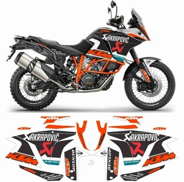 Naklejki KTM LC8 1190 1090 1050 ADVENTURE AKRAP