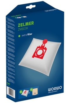 12 мешков для пылесоса ZELMER JUPITER ZVC425HT