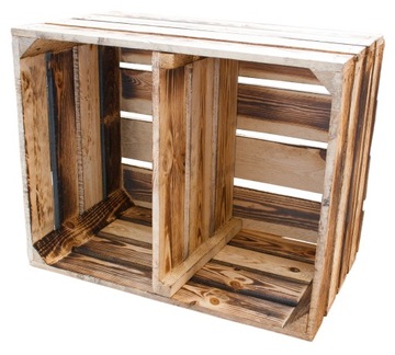 ДЕРЕВЯННЫЙ ЯЩИК, обожженный, ЯЩИКИ, ПОЛКА, ШКАФ