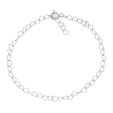 SERCE BRANSOLETKA DO CHARMS SERDUSZKA SREBRO 925