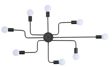 ПОТОЛОЧНЫЙ СВЕТИЛЬНИК, ПОТОЛОЧНАЯ ЛЮСТРА ПАУК, 8 РОДОВ, ЛОФТ