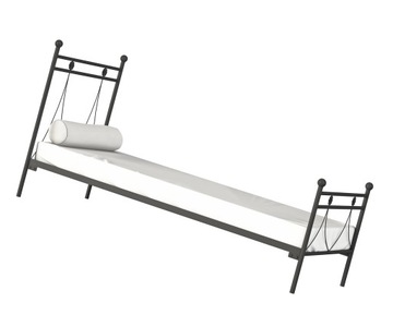 ŁÓŻKO POJEDYNCZE METALOWE MŁODZIEŻOWE ==== 120X200