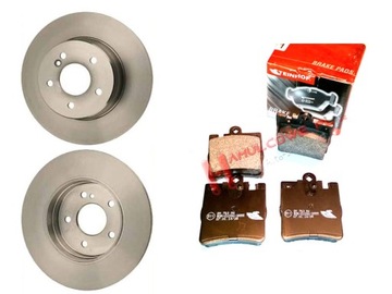 TARCZE KLOCKI TYŁ MERCEDES W203 CLK W209 W210 CL 290x10mm
