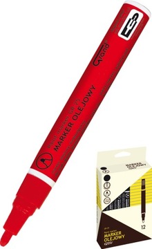 Marker olejowy pisak mazak olejny CZERWONY do opon
