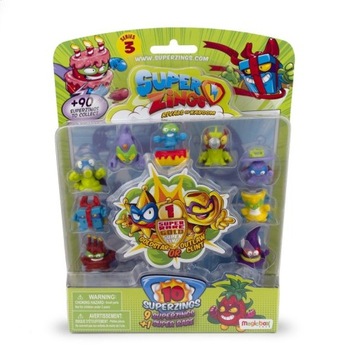 Super Zings 3 , Zestaw BLISTER 10 PACK ' rare gold
