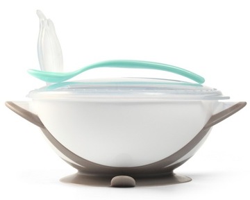 BABYONO Miseczka z przyssawką i łyżeczką 300 ml
