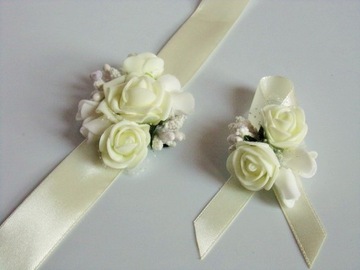 K 15 E * Kotylion bukiecik na rękę ślub studniówka