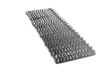 Ценники пластиковые, серебро, PLN 6x9мм, EZLS x20