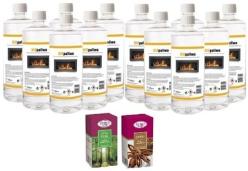 ZESTAW 12L BIOPALIWO bioetanol płyn paliwo biokominka + 2 olejki eteryczne