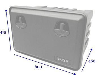 Ящик для инструментов DAKEN JUST 600 x 415 x 460 71,5 л, грузовой автобус 45 кг