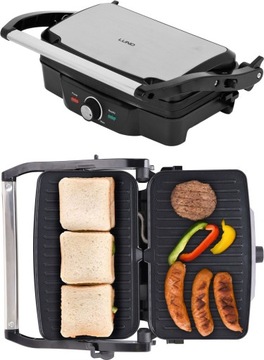 GRILL OPIEKACZ ELEKTRYCZNY 1600W LUND ROZKŁADANY