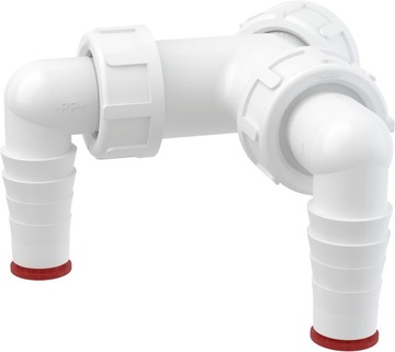 Kolanko podwójne Alcaplast P148Z 25 mm
