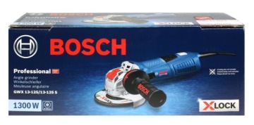 УГЛОВАЯ ШЛИФОВАЛЬНАЯ МАШИНА 1300 Вт GWX 13-125 S BOSCH X-LOCK