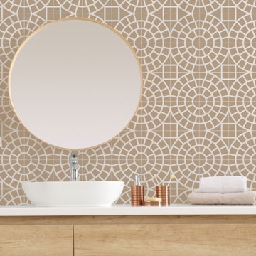 Трафарет для рисования TILES многоразовый 10х10см с геометрическим узором MAURE