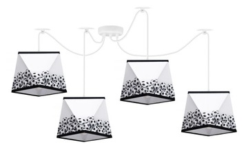 Lampa wisząca Pająk MUNDIAL 3D 4pł. - można LED