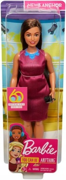 Lalka Barbie 60 Urodziny Prezenterka TV GFX27