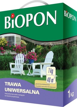BIOPON Trawa UNIWERSALNA 1kg 40m2!