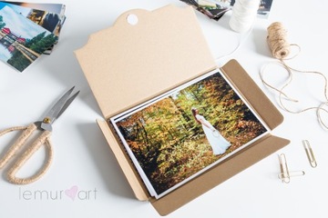 Папка для фотографий 15х23 см БЕЛАЯ гладкая папка 15х21