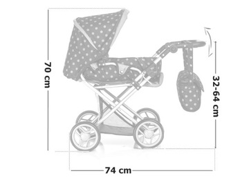 Коляска для кукол, DEEP CARRIER, GONDOLLA, СУМКА ДЛЯ ПОСЛАНИЯ, ПЕРЕВОЗКА, ПЕНАЛАЛ