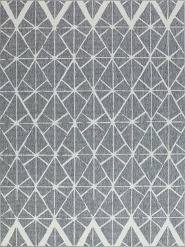 GEOMETRYCZNY DYWAN SZNURKOWY FENIX 160x230 SZARY