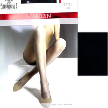 Marilyn STYLE 40 R2 modne rajstopy nero