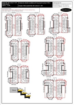 Лестница ДУЭД Микс 180 вертикальная У-180 13 элементов