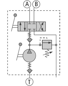 ДВУХСТОРОННИЙ ГИДРАВЛИЧЕСКИЙ РУЧНОЙ НАСОС + БАК 5 Л.