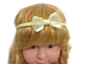 OPASKA bezuciskowa KOKARDKA ECRU 30cm-56 cm