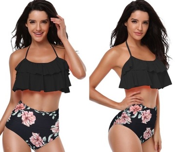 STRÓJ KĄPIELOWY BIKINI PUSH UP WYSOKI STAN / S