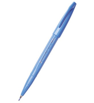 MARKER PISAK PENTEL TOUCH BRUSH PEN SES15 BŁĘKITNY