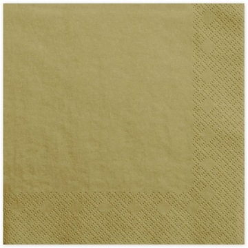 SERWETKI PAPIEROWE TRÓJWARSTWOWE ZŁOTE 20 SZTUK