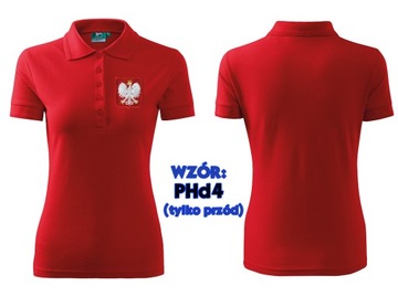 Футболка-поло женская FAN POLAND EAGLE с вышивкой M