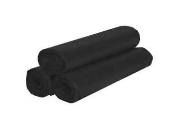 10szt MOCNE ! 60 mikronów ! WORKI BUDOWLANE 120l czarne