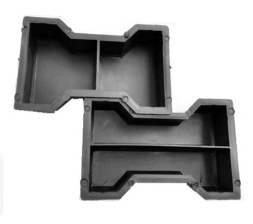 Forma połówka brukowa bruk KOŚĆ 6cm formy 2szt